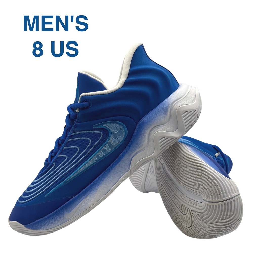 Nike Giannis Immortality 4‎ Basketball Shoes Mens 8 Racer Blue White FQ3680-400
